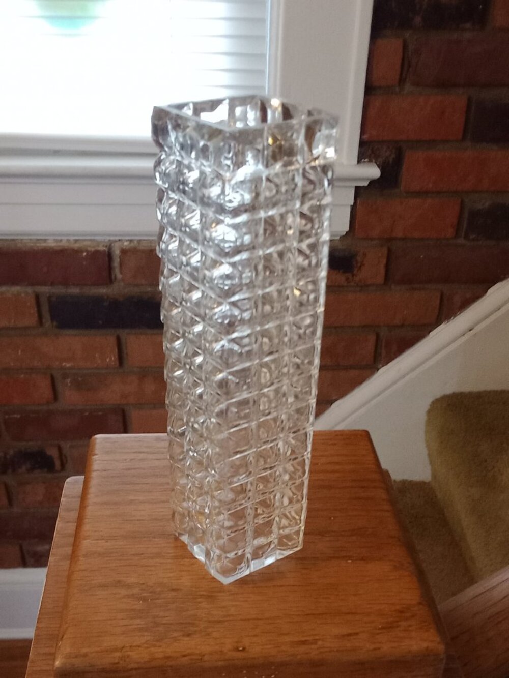 Square Glass Bud Vase